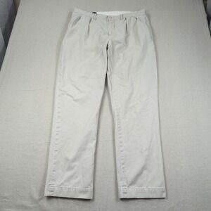 Vtg Polo Ralph Lauren Pants Mens 38x34 Khaki Ethan Pleated Preppy Office Y2k